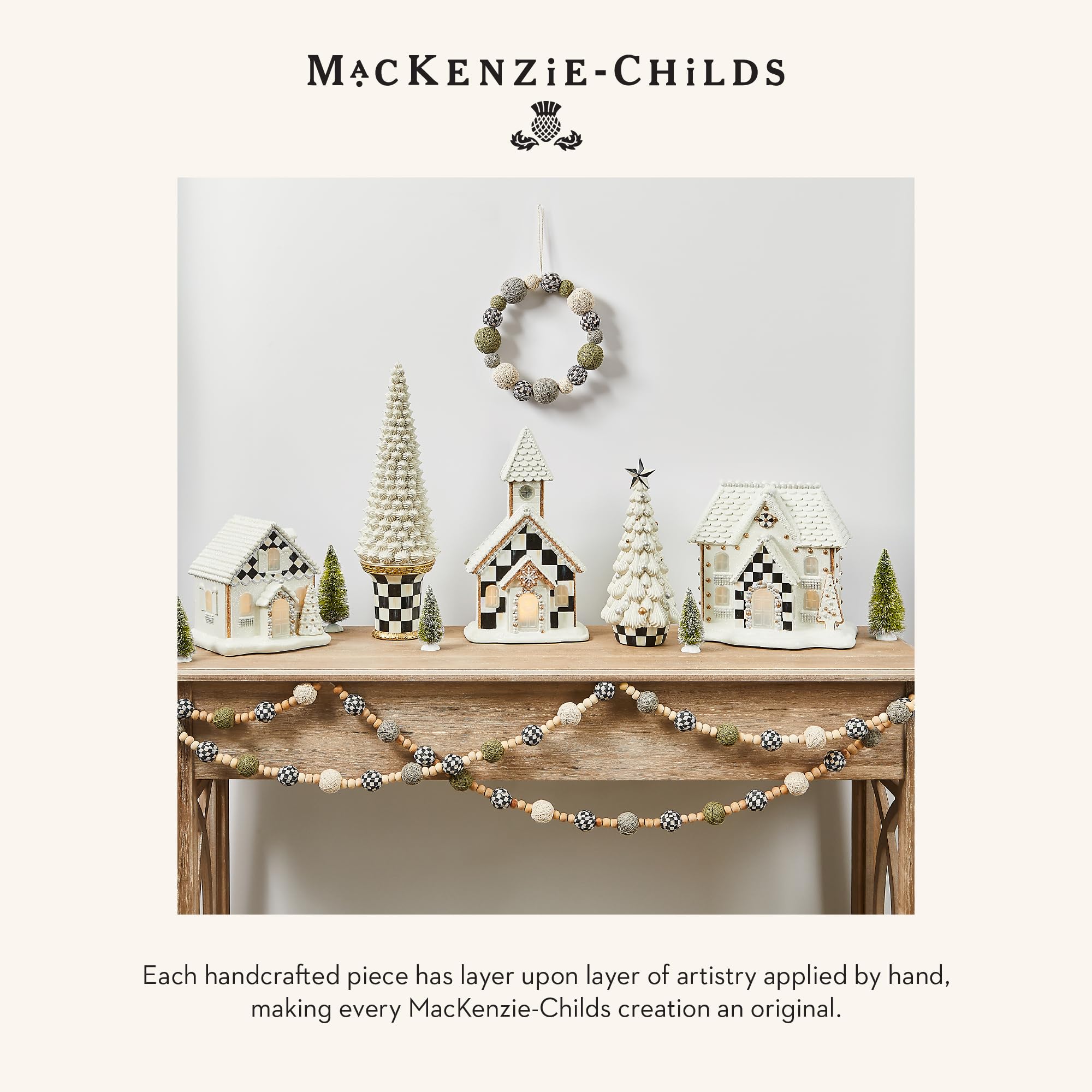 Amazon.com: MACKENZIE-CHILDS Gingerbread Illuminated Building